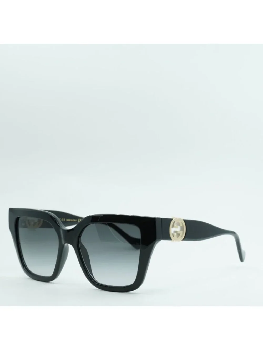 Gucci GG1023S 008 Butterfly Sunglasses - Black / Grey